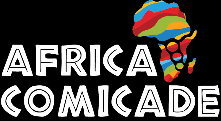 A logo for Africa Comicade.