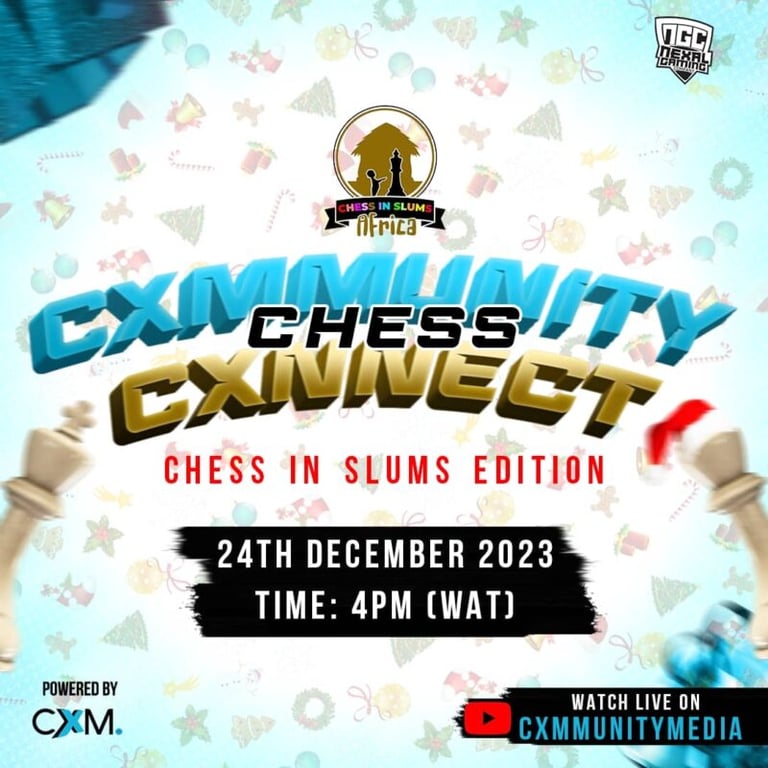 A poster advertising a chess competition.