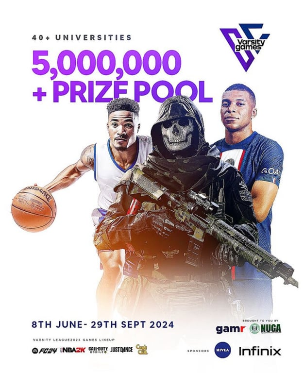 ₦5 Million Up For Grabs! Gamr & NUGA Varsity Games 2024 Heats Up