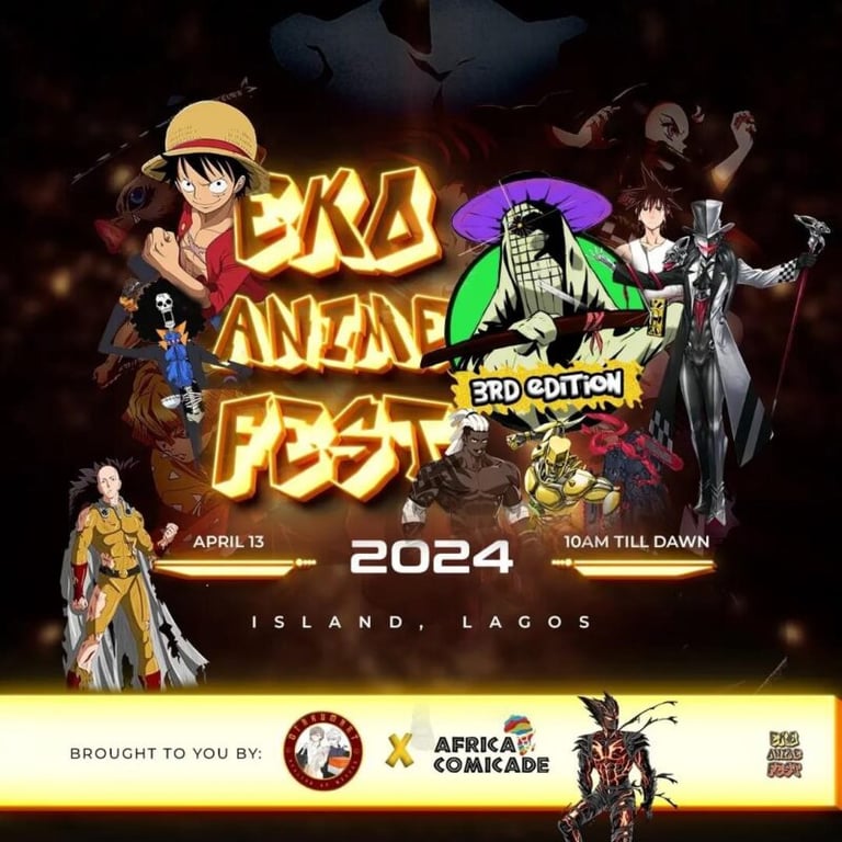 An advertisement for the Eko Anime Festival 3.0.
