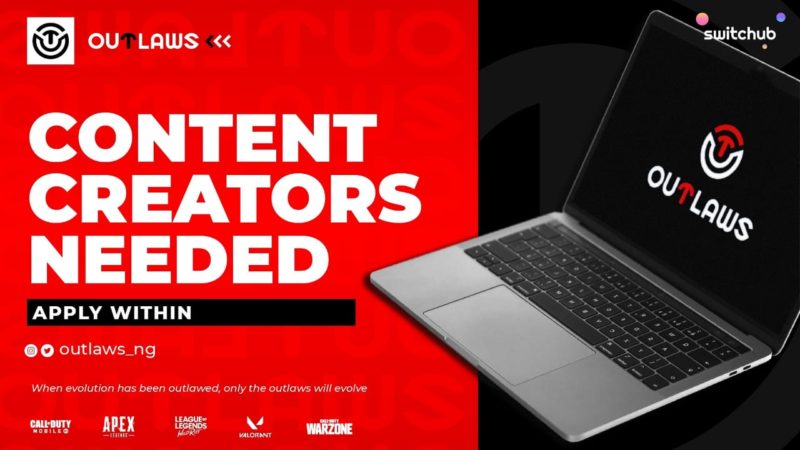 Content Creators needed: Outlaws_ng