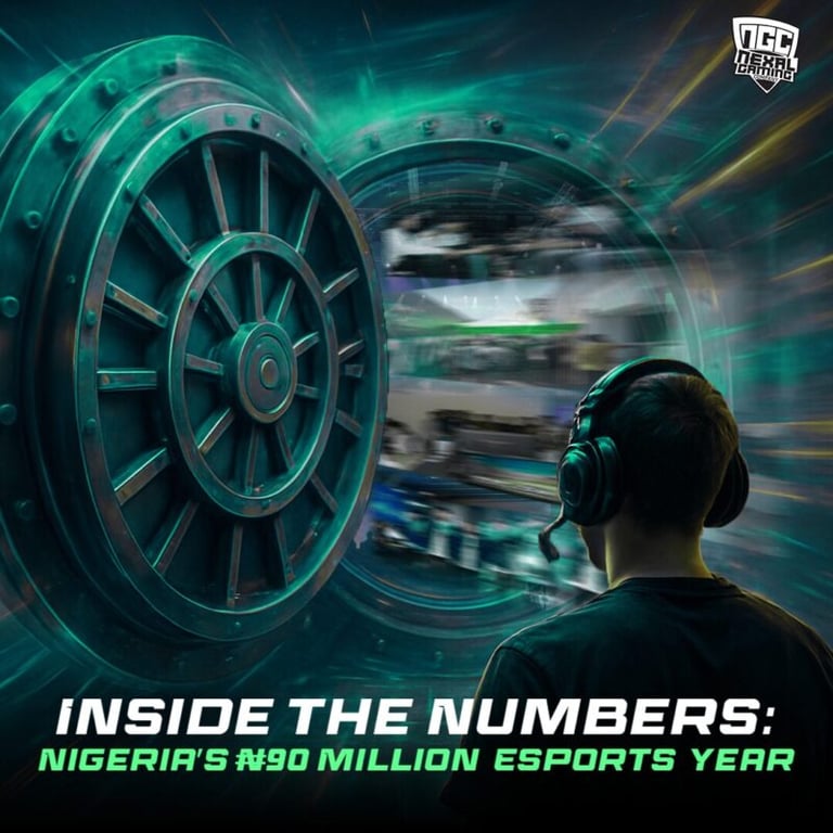 A man wearing headphones is looking at a picture of a wheel.