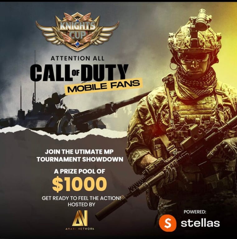 A man in a military uniform is holding a gun and is the main focus of the advertisement.