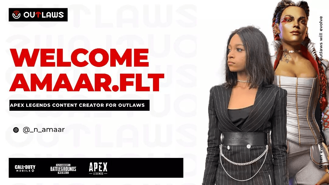 AMAAR.FLT joins Outlaws_NG Apex Legends Content Creators roster
