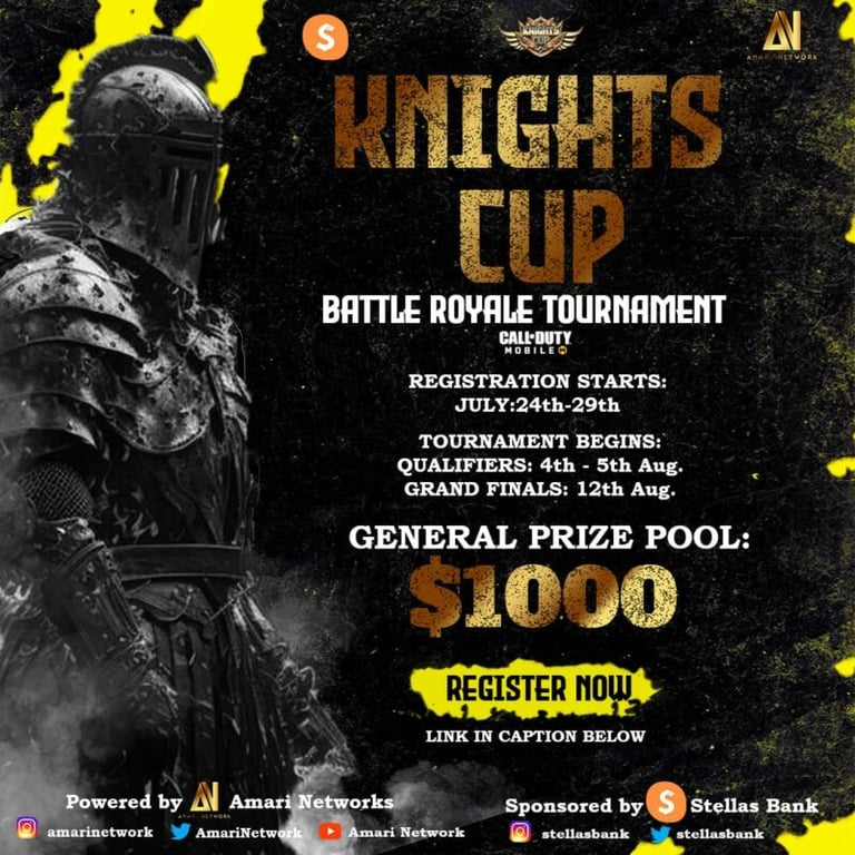 Amari Network is hosting a $1000 CODM Battle Royale Tournament.