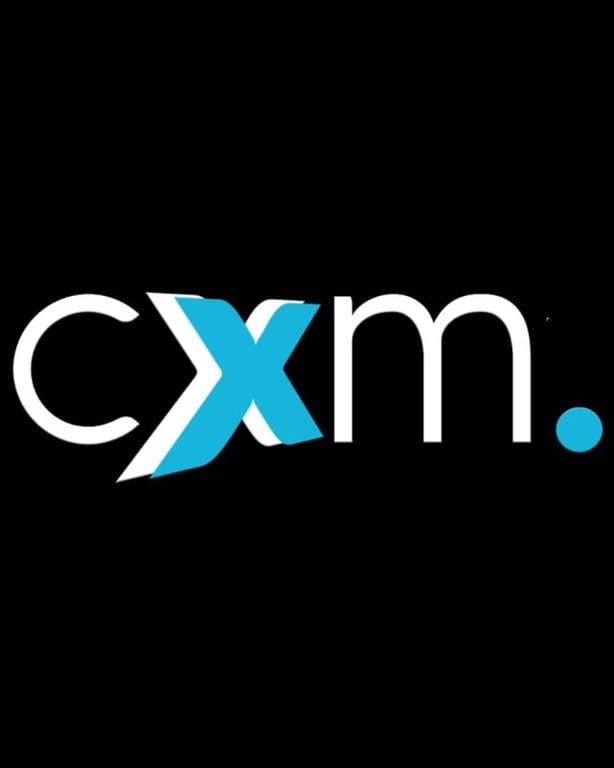 A blue and white logo for Cxmmunity Media.