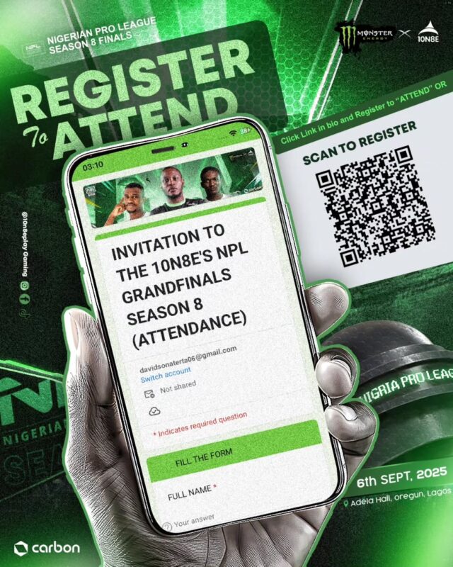 Nigeria Pro League (NPL) Season 8 Grand Finals Set for September 6th!